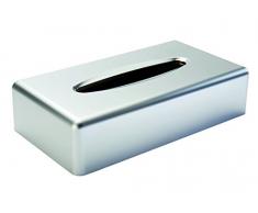 Gerson 5159CM Boite Ã Mouchoir rectangulaire, ABS/Acrylonitrile/ButadiÃ¨ne/StyrÃ¨ne, ChromÃ© Mat, 25,2 x 13,8 x 6,2 cm