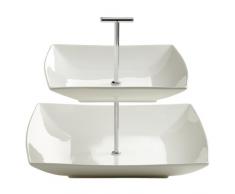 Maxwell & Williams JX250127 East Meets West Présentoir à 2 Plateaux sur Grande Colonne pour gâteaux
