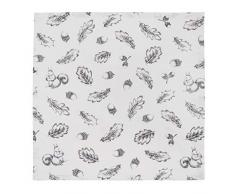 Clayre & Eef LIF43 Lot de 6 Serviettes de Table Gris/Blanc 40 x 40 cm