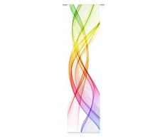 Home Fashion 86475â704 Ferrol Panneau Coulissant Impression numérique, Plastique, Multicolore, 245 x 60 cm