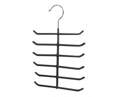 Box and Beyond 38047 Cintre Porte Cravate Plastique Anthracite