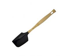Le Creuset, Grande Spatule avec TÃªte Amovible en Silicone, Longueur : 33 cm, Silicone/Bois, Noir