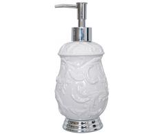 Spirella 40.06893 Mylene Distributeur de Savon Liquide, Dolomite, Blanc, 9 x 9 x 19 cm