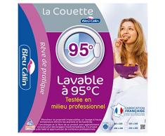 Bleu CÃ¢lin Couette 1 Personne, Lavable A 95Â° Hygiafill, TestÃ©e en milieu professionnel, Blanc, 140x200cm, KBOB40