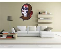 pinkelephant Autocollant Mural Skullita 007Â âÂ Crazy TÃªte de MortÂ âÂ Sticker MuralÂ âÂ 70Â cm x 90Â cm