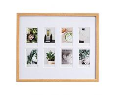 AmazonBasics Cadre photo pour instantané Instax - 8 photos - 8 x 5 cm, Naturel