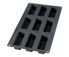 Lékué Moule Mini Cakes 9 Cavités Noir Gourmet