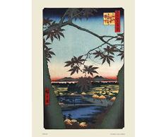 Hiroshige Japonais Poster Art Print The Maple Treesat