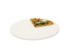 Relaxdays Pierre Ã pizza DiamÃ¨tre 33 cm Ãpaisseur; 1 cm Cuisson au four Pierre Ã griller Ustensile cuisine Pains, beige