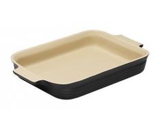 Le Creuset, Plat Rectangulaire en CÃ©ramique, 24 x 32 cm, Pour 6 Portions, Noir