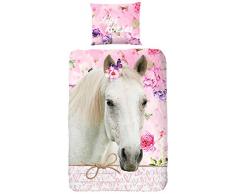 Good Morning Parure de Couette, Coton, Rose, 200x140x1 cm