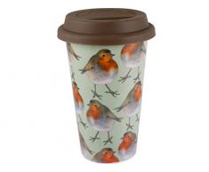 Creative Tops Into The Wild Isotherme en Porcelaine de Noël Robin pour Plats Mug de Voyage