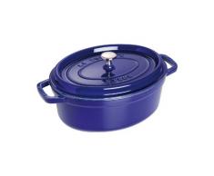 Staub 1102991 Cocotte Ovale Majolique Bleu Intense 29 cm