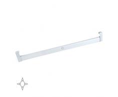 Emuca - Ãclairage pour Armoire ou vestiaire, Barre de penderie avec LED 3,3W-12V DC et détecteur de Mouvement, Aluminium anodisé Mat, L 558-708mm