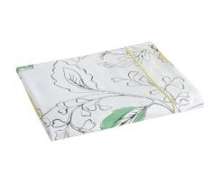 Blanc des Vosges 3VD63-67 Tosca Drap Plat Coton Imprimé Percale Mousse 180 x 290 cm