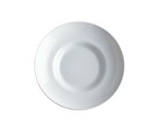 Alessi Sg53/2 Mami Assiette Creuse en Porcelaine Blanche, Set de 6 Pièces