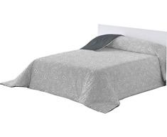 Lucena Cantos - Housse de Couette Arya, (Gris, 150 x 270)
