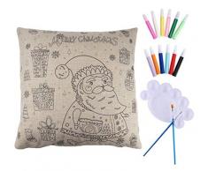 NOVAGO Housse de Coussin, PÃ¨re Noel, 45x45 cm