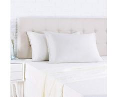 AmazonBasics Taie dâoreiller en satin - 40 x 80 cm x 2, Gris brillant