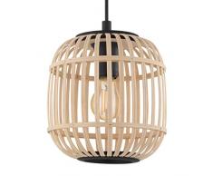 Eglo Lampe Noir Suspension 1 ampoule Ã 21 cm Noir