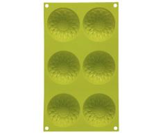 Premier Housewares 0804999 Moule Ã GÃ¢teau Forme Tournesol en Silicone Vert 6 Trous