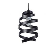 Tosel 11005 Suspension Barber Pole 2 Acier 100 W E27 Noir