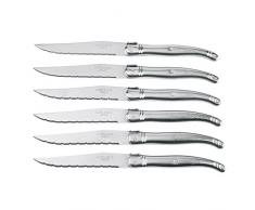 Gimel 510197 CHIC lot de 6 Couteaux Laguiole Acier Inoxydable Multicolore 21 x 2,7 x 0,8 cm