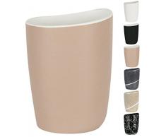 Spirella Etna Bahama Gobelet en grès Blanc/Beige 13 x 9,5 cm