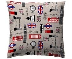 Martina HomeÂ âÂ Housses de Coussin England 50 x 50 cm Multicolore