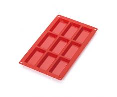 LÃ©kuÃ© 0621009R01M022 Moule Ã Pataisseries Financiers 9 Cavites Silicone Platine