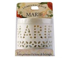 La Carterie 76009084 Photophore à Bougie Chauffe Plat, Porcelaine, Blanc, 11,1 x 7 x 7 cm