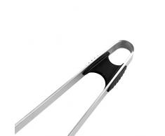 STONELINE 17640 Barbecue et de Pince réversible, 29 cm INOX avec Protection en Silicone ustensiles de Cuisine Aspect Acier Inoxydable, 29,9 x 8.4 x 2,9 cm