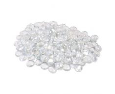 The Glass Pebble Shop GC-TV2A-V6ZR, Cristal, Billes en Verre Plates