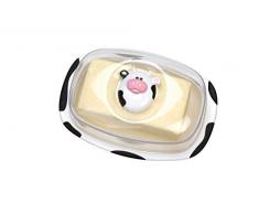 Joie 43344 Beurrier Moomoo, Plastique, Blanc/Noir, 17,8 x 10,2 x 12,7 cm