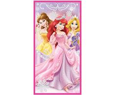 Aymax Sprl Serviette de Plage Princesses 100% Polyester Microfibre Couleur Unie 70 x 140 cm