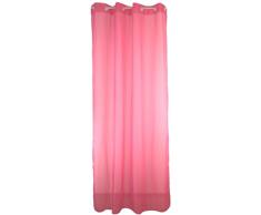 Linder 1013/62/375AB Uni Rideau Ã Åillets Polyester Rose 145 x 240 cm