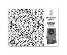 OMY Pochette de 24 sets de table graphiques