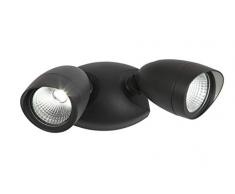 Eco Light Spot mural mural LED fonctionnel Crevette en fonte daluminium, 1380 lm, 22 W, IP54 6219 A