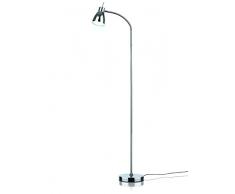EASYmaxx 06470 Lampadaire &agrave Lumi&egravere du Jour Day Light LED | Chrom&eacute, INOX, Argent, 18,8 x 20,3 x 25,5 cm