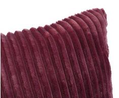 Gözze Lot de 2 housses de coussin en velours côtelé, 50 x 50 cm, Couleur : Baie, 40067-40-A2