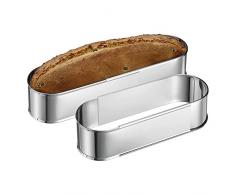 Westmark 31352260 Moule à pâtisserie Ovale Acier Inoxydable Argent 27 x 10 x 7 cm