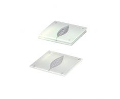 Zeller 26232 Lot de 4 dessous de verre, 10 x 10 cm