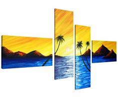 Visario 6507 Tableau sur Toile de Lin, Multicolore