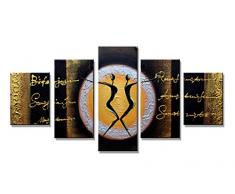 Visario 5605 Tableau sur Toile de Lin, Multicolore