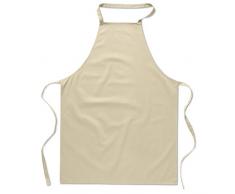 eBuyGB Traiteur Cuisson BBQ Uni de Chef Unisexe Tablier de Cuisine, Coton, Beige, 32Â x 22Â x 7.59Â cm