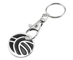 Cablematic KE0Y1 Porte-clés avec pièce de Monnaie pour Chariot de Courses Taille Unique