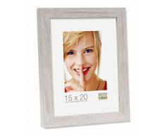 Deknudt Frames S45RH1 Cadre Photo Moulure Bloc Bois Blanc 15 x 20 cm
