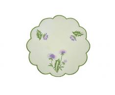 Bellanda 76133s de 30Â Sets de Table Ronde, Polyester, Champagne, 30Â x 30Â x 0,5Â cm