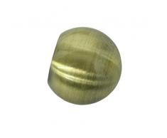 Gardinia Boule dextrÃ©mitÃ©, 2 x Embouts, mÃ©tal, Laiton Antique, pour Rideaux Ã 16 mm, antimoine