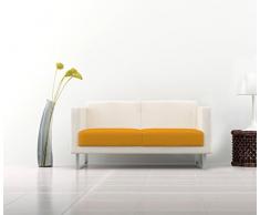 Italian Bed Linen Housses Bi-Extensibles pour Canapé, Jaune, 110x50x1 cm